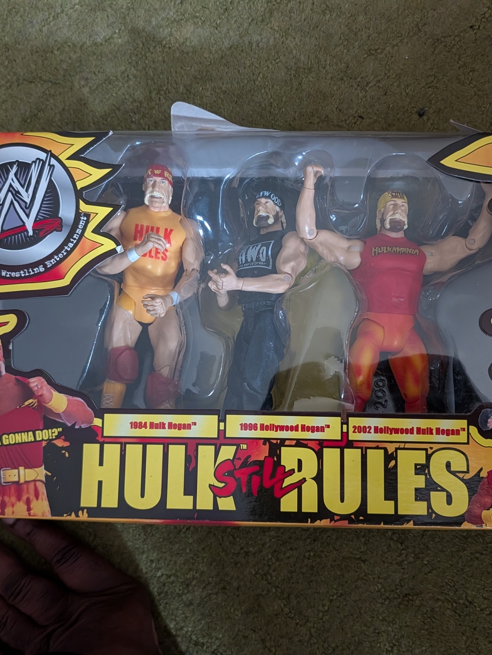 WWE Hulk Rules Trio Action Figure Set - Yellow, Black, Red